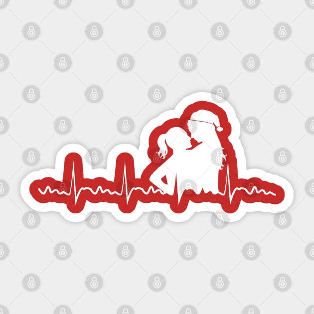 WayHaught Earpmas HeartBeat - Wynonna Earp Christmas Sticker by viking_elf